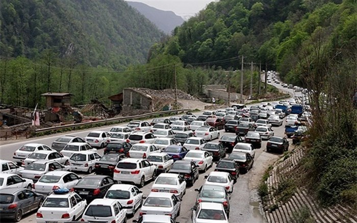 ترافیک سنگین در چالوس و جاده های شمالی