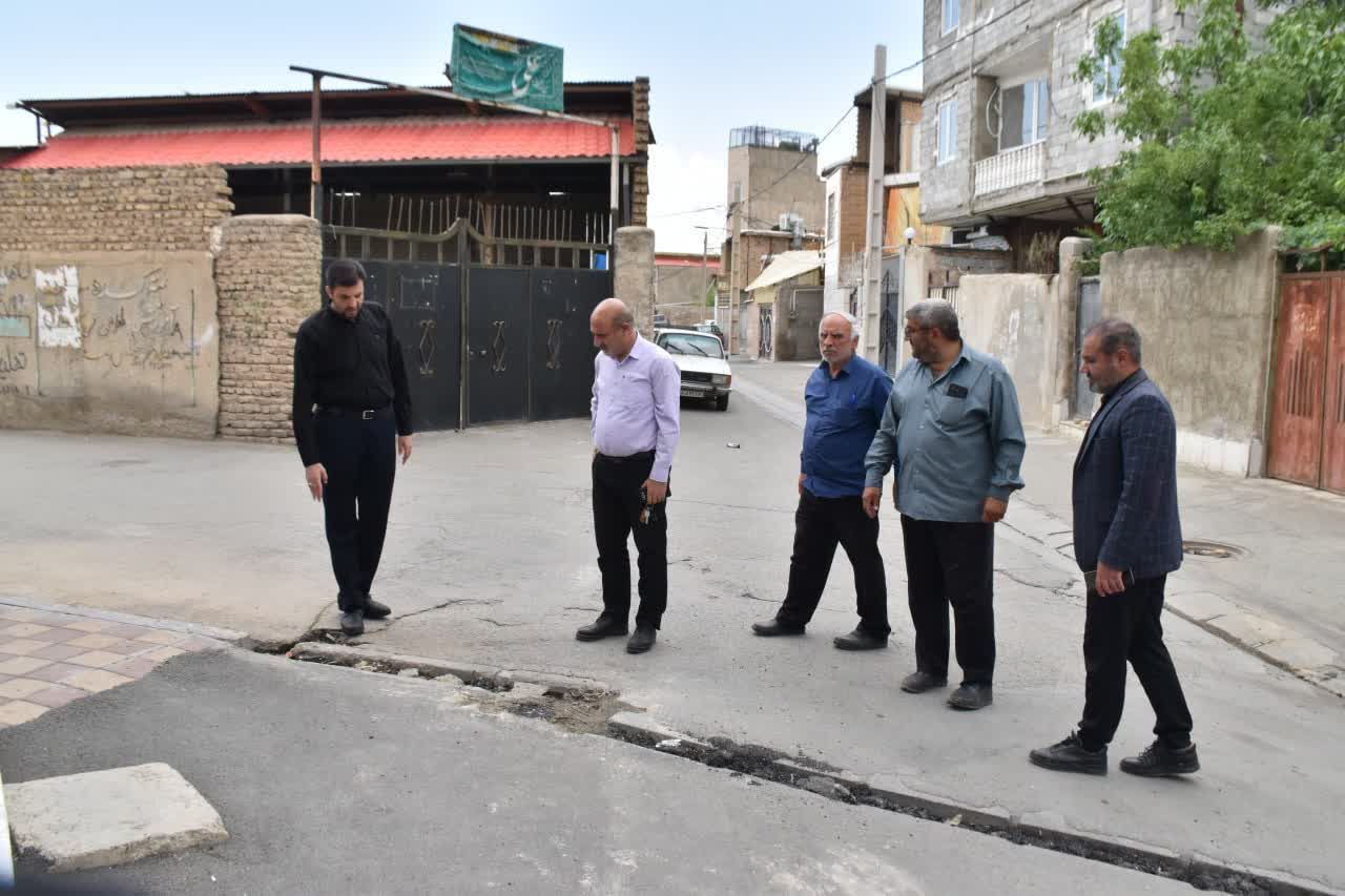 بازدید  شهردار گلسار از معابر سطح شهر