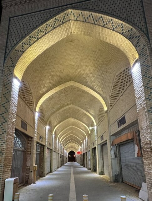 پایان مرمت تیمچه تاریخی صباغ کاشان 
