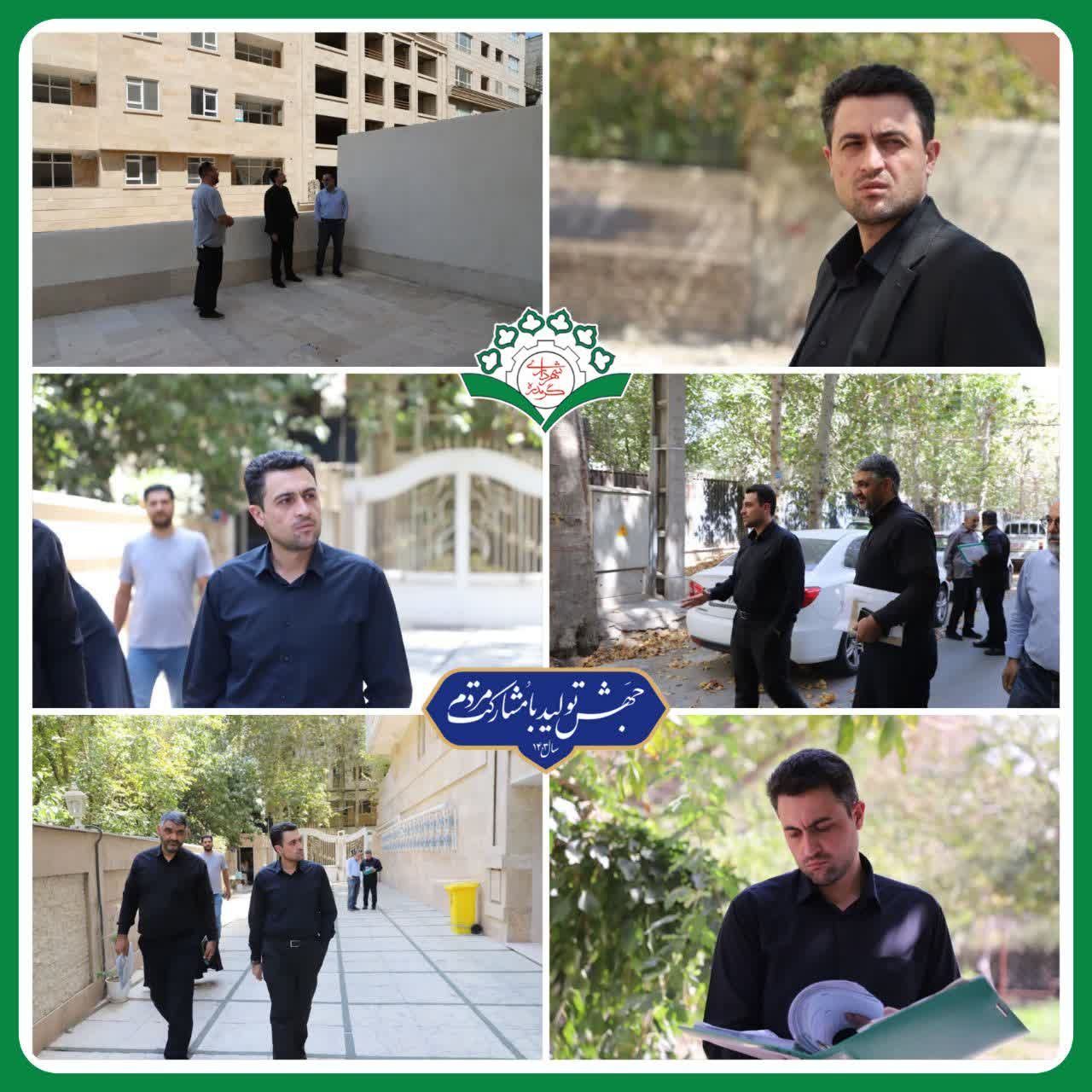 بازدید دکتر نجفی از چگونگی روند اجرایی پروانه های صادره شهرسازی