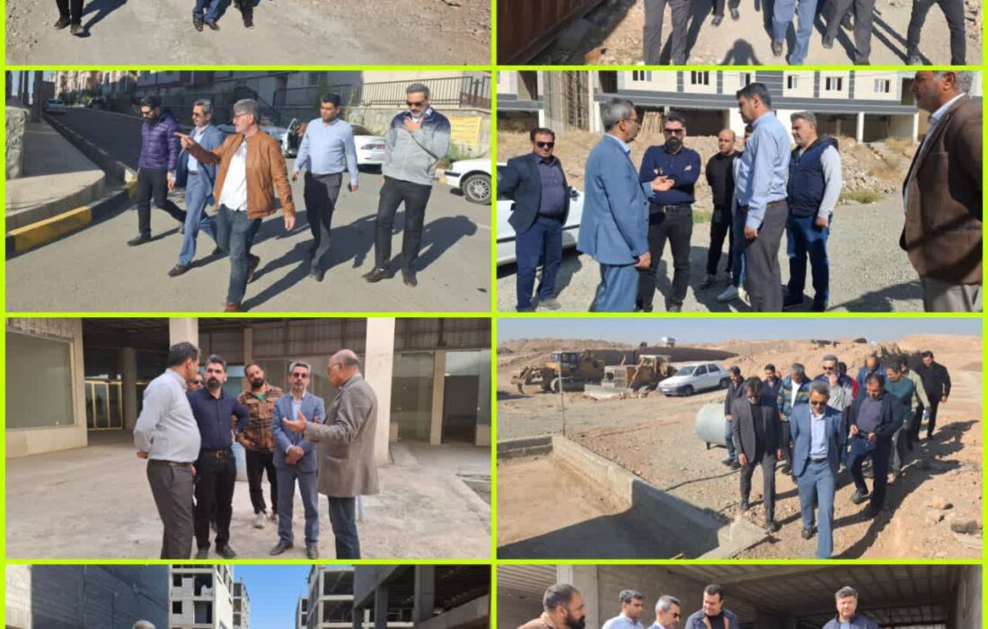 بازدید سرپرست شرکت عمران شهر مهستان از پروژههای مسکن مهر، نهضت ملی و مشارکتی