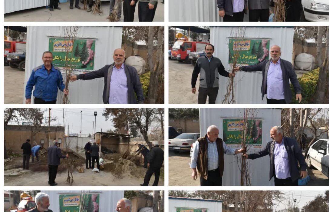 توزیع ۳۰۰۰ اصله نهال مثمر و غیر مثمر