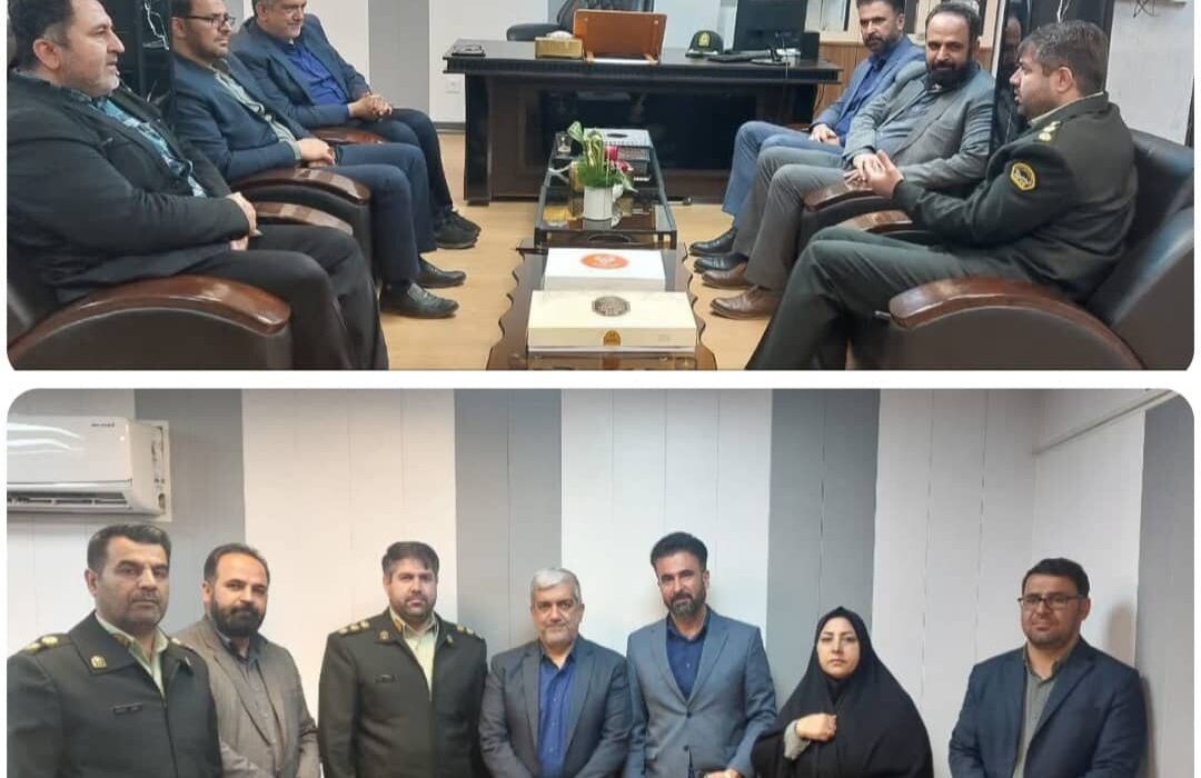 دیدار مدیریت شهری هشتگرد با فرماندهی نیروی انتظامی شهرستان