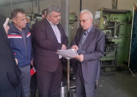 بازدید فرماندار شهرستان ساوجبلاغ از ۳ واحد صنعتی