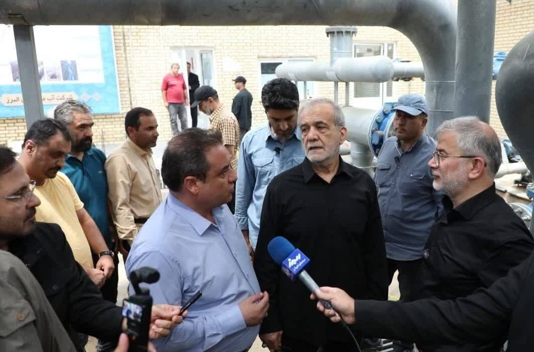 بازدید دکتر پزشکیان از سد کرج و تصفیهخانه مهستان