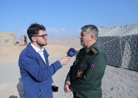 حضور سردار کرمی فرمانده نیروی زمینی سپاه در رزمایش مشترک ضد تروریستی سهند ۲۰۲۵