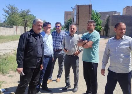 بازدید مسئولان شهری از پروژه‌های عمرانی شهرک ینگی‌امام