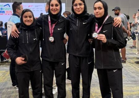 بانوان دیار مینودری در ترامپولین آسیا نقره ای شدند
