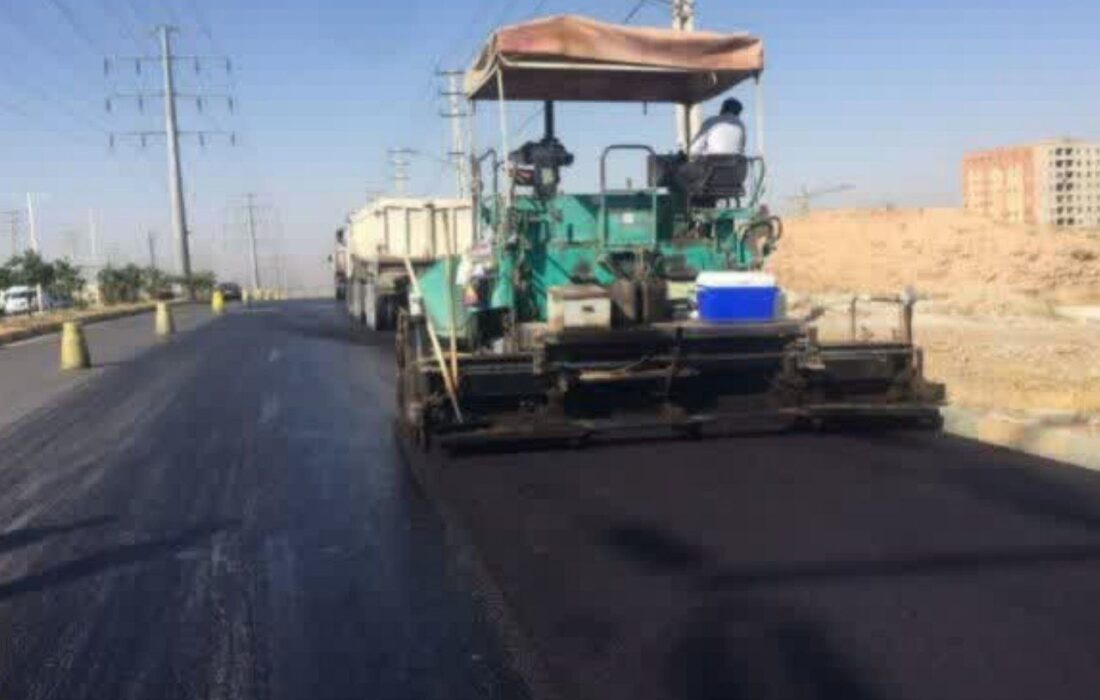گامی دیگر برای ارتقای کیفیت معابر مهستان توسط شرکت عمران