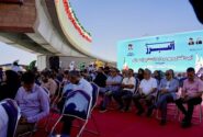 بهرهبرداری از پل بی-۱۶ در قطعه چهارم بزرگراه شمالی کرج/ همه آمده بودند